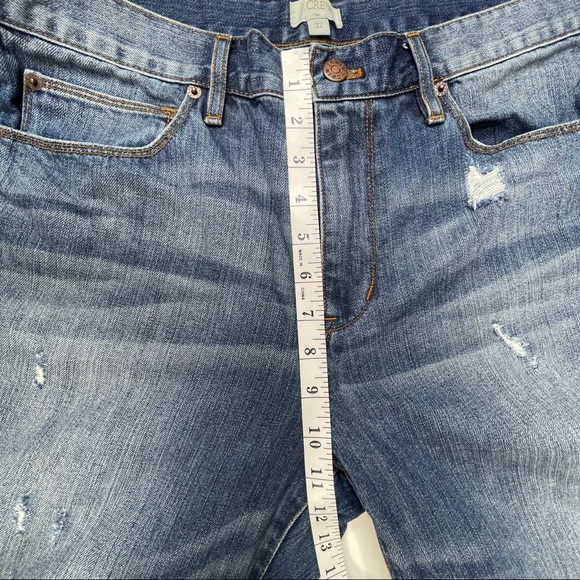 J. Crew Factory Jeans Cropped (Inseam 28”) Distressed Blue Size 32 - Picture 8 of 8